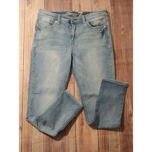 Seven7 Girlfriend Women's Jeans Size‎ 12 Mid Rise Distressed Skinny 32x27.5